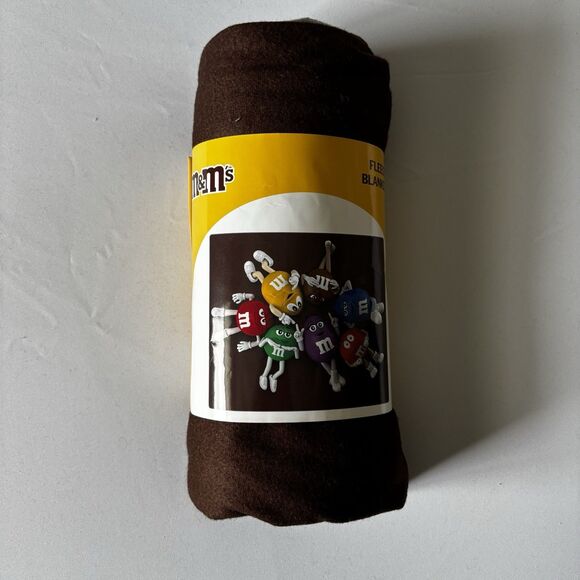 M&M World Unique Throw Blanket Fleece candy chocolate 50x60 - 7 Characters - Picture 1 of 5